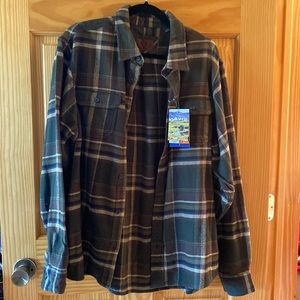 Orvis Men’s Heavyweight Flannel Shirt size Large